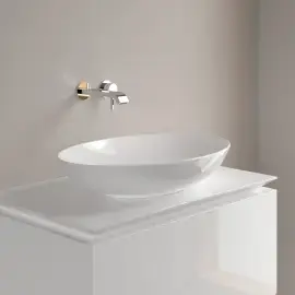 Умивальник Loop & Friends Villeroy & Boch 4A480001 Alpine White — вид ззаду