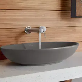 Умивальник Loop & Friends Villeroy & Boch 4A4800i4 Graphite CeramicPlus — вид згори
