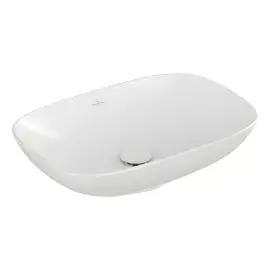 Умивальник Loop & Friends Villeroy & Boch 4A4900RW Stone White CeramicPlus — вид на білому тлі