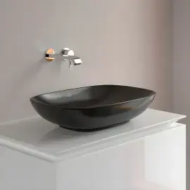 Умивальник Loop & Friends Villeroy & Boch 4A4900S5 Ebony CeramicPlus — вид ззаду
