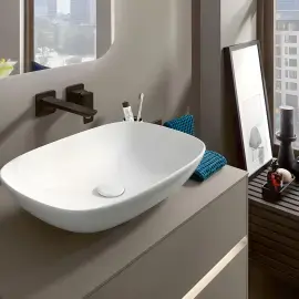 Умивальник Loop & Friends Villeroy & Boch 4A490101 Alpine White — вид спереду