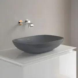 Умивальник Loop & Friends Villeroy & Boch 4A4901i4 Graphite CeramicPlus — ракурс 3/4