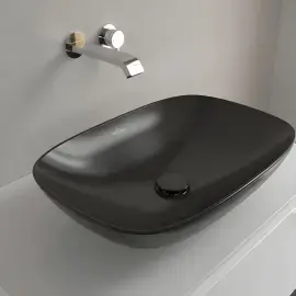 Умивальник Loop & Friends Villeroy & Boch 4A4901S5 Ebony CeramicPlus — вид ззаду