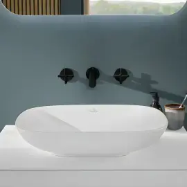 Умивальник Loop & Friends Villeroy & Boch 4A5000R1 Alpine White CeramicPlus — бічний ракурс