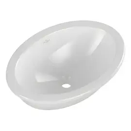 Умивальник Loop & Friends Villeroy & Boch 4A540101 Alpine White — вид ззаду