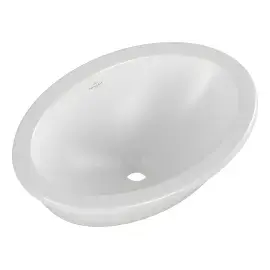 Умивальник Loop & Friends Villeroy & Boch 4A5401RW Stone White CeramicPlus — вид ззаду