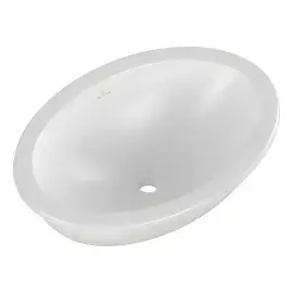 Умивальник Loop & Friends Villeroy & Boch 4A5501RW Stone White CeramicPlus — вид ззаду