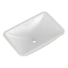 Умивальник Loop & Friends Villeroy & Boch 4A5701RW Stone White CeramicPlus — ракурс 3/4