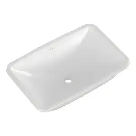 Умивальник Loop & Friends Villeroy & Boch 4A5801RW Stone White CeramicPlus — вид ззаду
