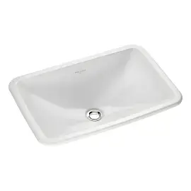 Умивальник Loop & Friends Villeroy & Boch 61452001 Alpine White — вид на білому тлі