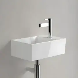 Умивальник Memento 2.0 Villeroy & Boch 432340R1 Alpine White CeramicPlus — бічний ракурс