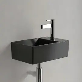 Умивальник Memento 2.0 Villeroy & Boch 432340R7 Pure Black CeramicPlus — вид згори