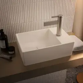Умивальник Memento 2.0 Villeroy & Boch 43234G01 Alpine White — бічний ракурс