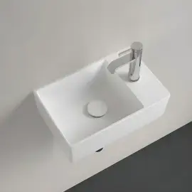 Умивальник Memento 2.0 Villeroy & Boch 43234GRW Stone White CeramicPlus — ракурс 3/4