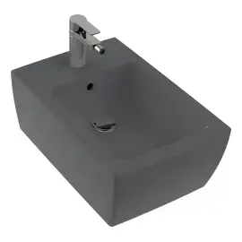 Біде Memento 2.0 Villeroy & Boch 443300I4 Graphite CeramicPlus — вид на білому тлі