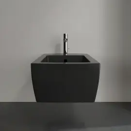 Біде Memento 2.0 Villeroy & Boch 443300S5 Ebony CeramicPlus — бічний ракурс