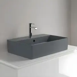 Умивальник Memento 2.0 Villeroy & Boch 4A0750i4 Graphite CeramicPlus — бічний ракурс