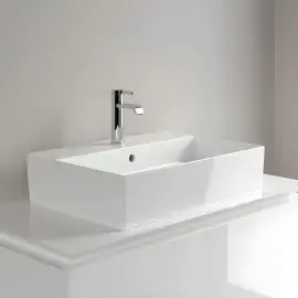 Умивальник Memento 2.0 Villeroy & Boch 4A076001 Alpine White — вид ззаду