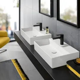 Умивальник Memento 2.0 Villeroy & Boch 4A0760R1 Alpine White CeramicPlus — бічний ракурс