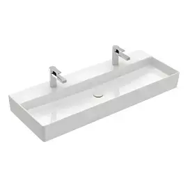 Умивальник Memento 2.0 Villeroy & Boch 4A22C1R1 Alpine White CeramicPlus — вид на білому тлі