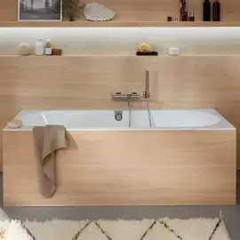 Ванна Oberon 2.0 Villeroy & Boch UBQ180OBR2DV-RW Stone White 180 х 80 см — бічний ракурс