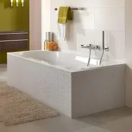 Ванна Oberon Villeroy & Boch UBQ177OBE2V-01 Alpine White 170 х 70 см — бічний ракурс