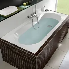 Ванна Oberon Villeroy & Boch UBQ180OBE2V-01 Alpine White 180 х 80 см — бічний ракурс