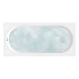 Ванна Oberon з гідромасажною системою Whirlpool Hydropool Comfort (HC) Villeroy & Boch UHC180OBE2A1V01 — вид на білому тлі