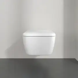 Унітаз Skyla Villeroy & Boch 4682CLRW Stone White CeramicPlus — бічний ракурс
