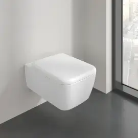 Унітаз Skyla Villeroy & Boch 4682CLRW Stone White CeramicPlus — вид спереду