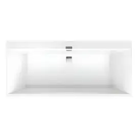 Ванна Squaro Edge 12 Villeroy & Boch UBQ180SQE2DV-01 180 х 80 см — вид на білому тлі
