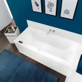 Ванна Squaro Edge 12 Villeroy & Boch UBQ180SQE2DV-01 180 х 80 см — вид ззаду