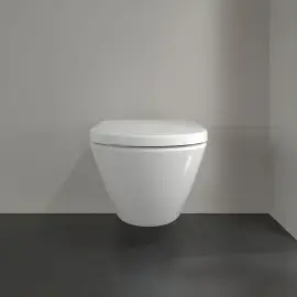 Унитаз Subway 2.0 с сиденьем Villeroy & Boch 4609R001+9M86S101 White Alpin — боковой ракурс