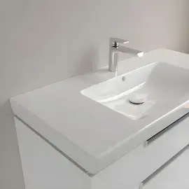 Умивальник Subway 2.0 Villeroy & Boch 7175A001 Alpine White — в інтерʼєрі ванної кімнати