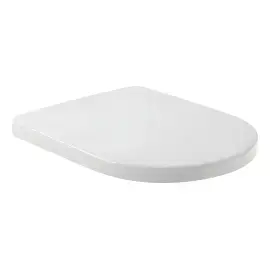 Сидіння з кришкою для унітазу (SoftClosing і QuickRelease) Subway Villeroy & Boch 9M86S101 — вид на білому тлі