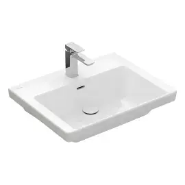 Умивальник Subway 3.0 Villeroy & Boch 4A706001 Alpine White — вид на білому тлі