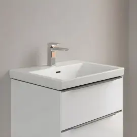 Умивальник Subway 3.0 Villeroy & Boch 4A7060RW Stone White CeramicPlus — ракурс 3/4