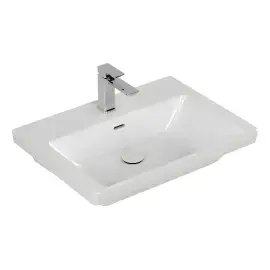 Умивальник Subway 3.0 Villeroy & Boch 4A7065R1 Alpine White CeramicPlus — вид на білому тлі