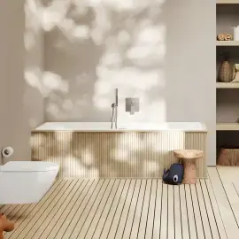 Ванна Subway 3.0 Villeroy & Boch UBQ180SBW2TDV-RW Stone White 180 х 80 см — ракурс 3/4