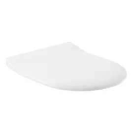 Сидіння з кришкою для унітазу SlimSeat (SoftClosing і QuickRelease) Subway Villeroy & Boch 9M65S101 — вид на білому тлі