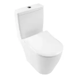 Сидіння з кришкою для унітазу SlimSeat (SoftClosing і QuickRelease) Subway Villeroy & Boch 9M65S101 — вид спереду