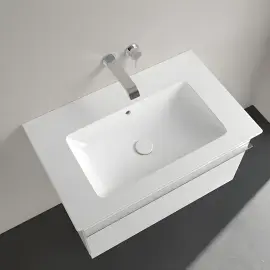 Умивальник Venticello Villeroy & Boch 41048JR1 Alpine White CeramicPlus — вид спереду