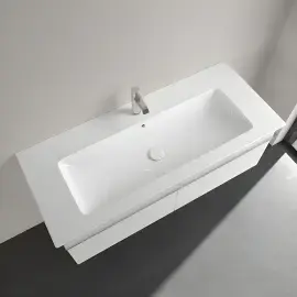 Умивальник Venticello Villeroy & Boch 4104CLR1 Alpine White CeramicPlus — вид всередину