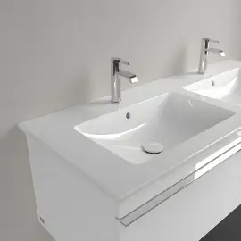 Умивальник Venticello Villeroy & Boch 4111DL01 Alpine White — вид ззаду