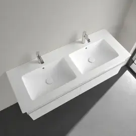 Умивальник Venticello Villeroy & Boch 4111DLRW Stone White CeramicPlus — бічний ракурс