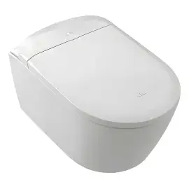 Унітаз ViClean Supreo Villeroy & Boch V16EN2R1 White Alpin CeramicPlus — вид на білому тлі