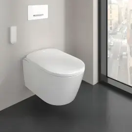 Унітаз ViClean Supreo Villeroy & Boch V16EN2R1 White Alpin CeramicPlus — ракурс 3/4