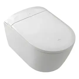 Унітаз ViClean Supreo Select Villeroy & Boch V16EN3R1 White Alpin CeramicPlus — вид на білому тлі