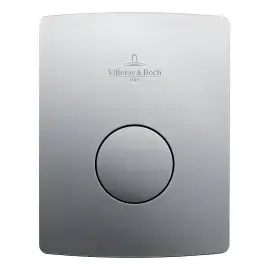 Змивна клавіша для пісуара ViConnect 100SU Villeroy & Boch 92194469 Matt Chrome — вид на білому тлі