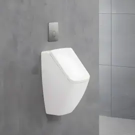 Змивна клавіша для пісуара ViConnect 100SU Villeroy & Boch 92194469 Matt Chrome — вид спереду